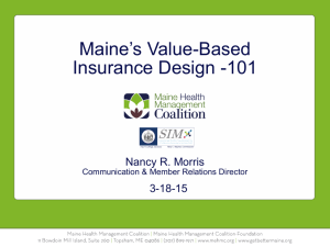 Presentation - Maine Health Management Coalition