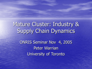 Mature Clusters - University of Toronto
