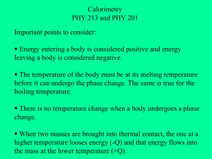 Calorimetry