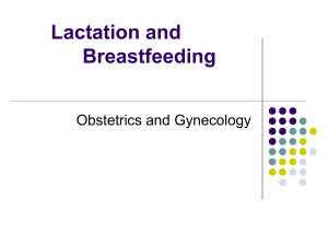 Lactation and Breastfeeding
