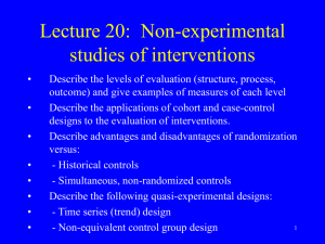 Lecture 20 - Non-experimental designs