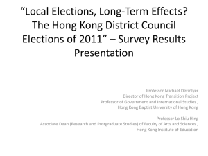 Prediction of DC election-1 - Hong Kong Transition Project