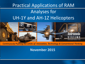 Practical Apps of RAM Analyses for UH-1Y & AH