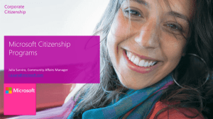 Microsoft YouthSpark Initiative