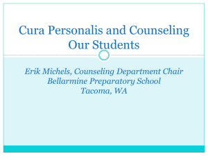 Cura Personalis and Counseling Our Students