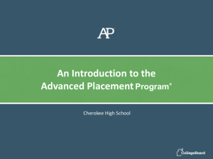 AP PowerPoint - Cherokee County Schools