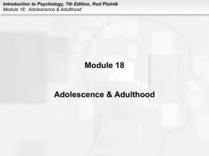 Module18AdolescenceandAdulthood