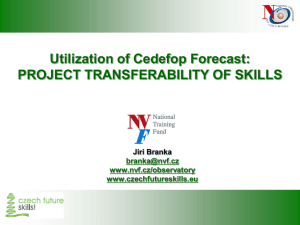 PROJECT TRANSFERABILITY OF SKILLS