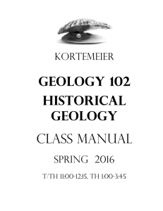 Geol 102 1001 - Western Nevada College