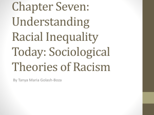 Sociological Theories of Racism