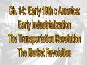 early 19c Industrialization in America