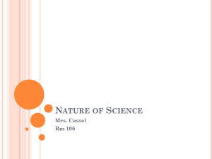 Nature of Science Power Point