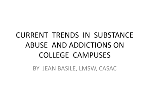 current trends in substance abuse on college campuses on long island