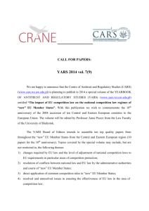 CALL FOR PAPERS: YARS 2014 vol. 7(9)