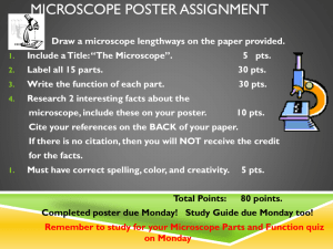 Microscope Poster Assignment