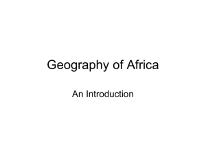History and Geography of Africa