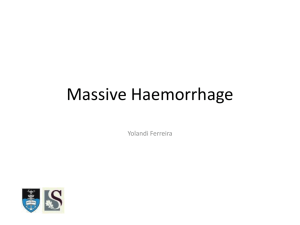 Massive Hemorrhage
