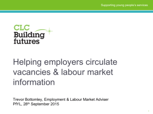 Helping employers to circulate vacancy and labour market information