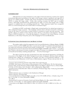 Treaty Ratification Strategy Memo Consolidated May 2011