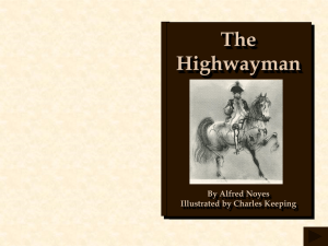 Illustrated PowerPoint of The Highwayman