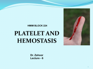 physl6- Platelet and hemostasis