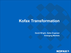 Features of Kofax Capture