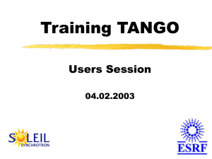 Introduction to TANGO Controls