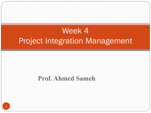 Week 4 -Project Scope Management