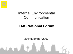 4B - Internal Environmental Communication