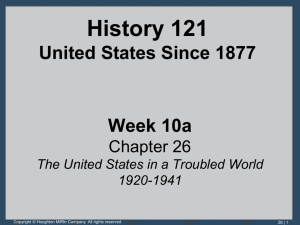 No - US History Since 1877