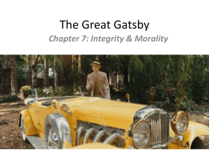 Integrity and the Moral Universe of Gatsby