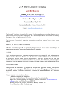 proposal form - Colorado Translators Association