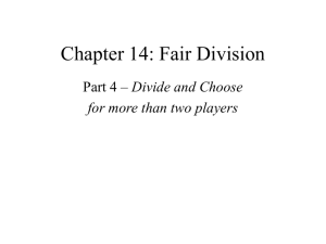 Divide and Choose for More than Two Players