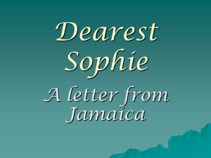 Letter 3: Jamaica