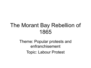 The Morant Bay Rebellion of 1865