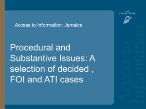 International FOI and ATI Cases