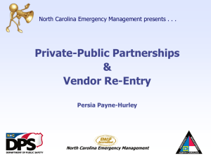 North Carolina Emergency Management presents . . .