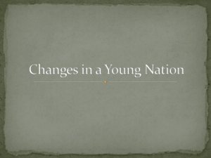 Changes in a Young Nation HOT ROC & Project Menu
