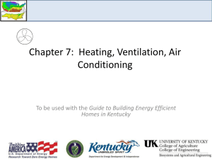 Chapter 7: Heating, Ventilation, Air Conditioning