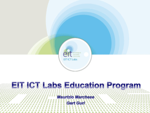 EIT ICT Labs Doctoral School