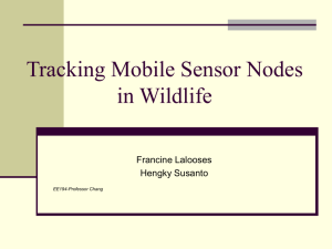 Tracking Mobile Sensor Nodes in Wildlife