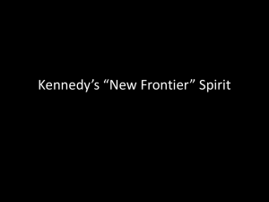 Kennedy's “New Frontier” Spirit