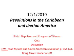 Revolutions in the Caribbean and Iberian America