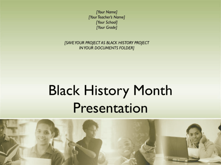 presentations for black history month