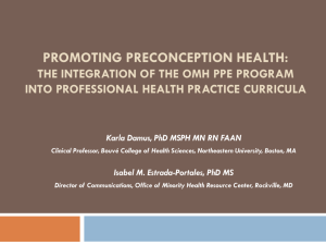 Life Course Perspective - UNC Center for Maternal & Infant Health
