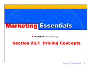 Pricing Concepts