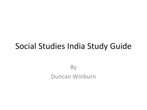 Social Studies India Study Guide