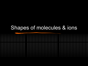 Shapes of molecules & ions