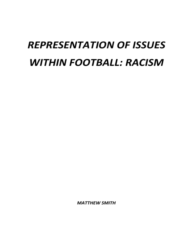 essay on racism in football