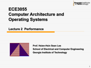 Lec2-perf - ECE Users Pages - Georgia Institute of Technology